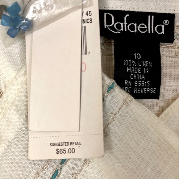 Rafael a White Embellished Tunic Blouse - Picture 4 of 4